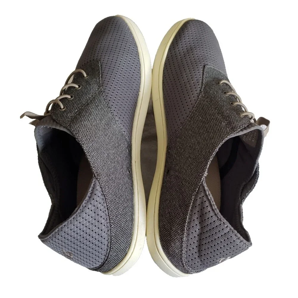Olukai Nohea Moku Mens Sz 10.5 Casual Shoes Loafers Sneakers Slip-On Boat Gray